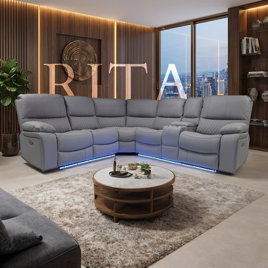 Rita Plus Leather Electric Recliner Sofa