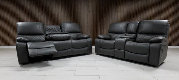 Rita Leather Manual Recliner Sofa
