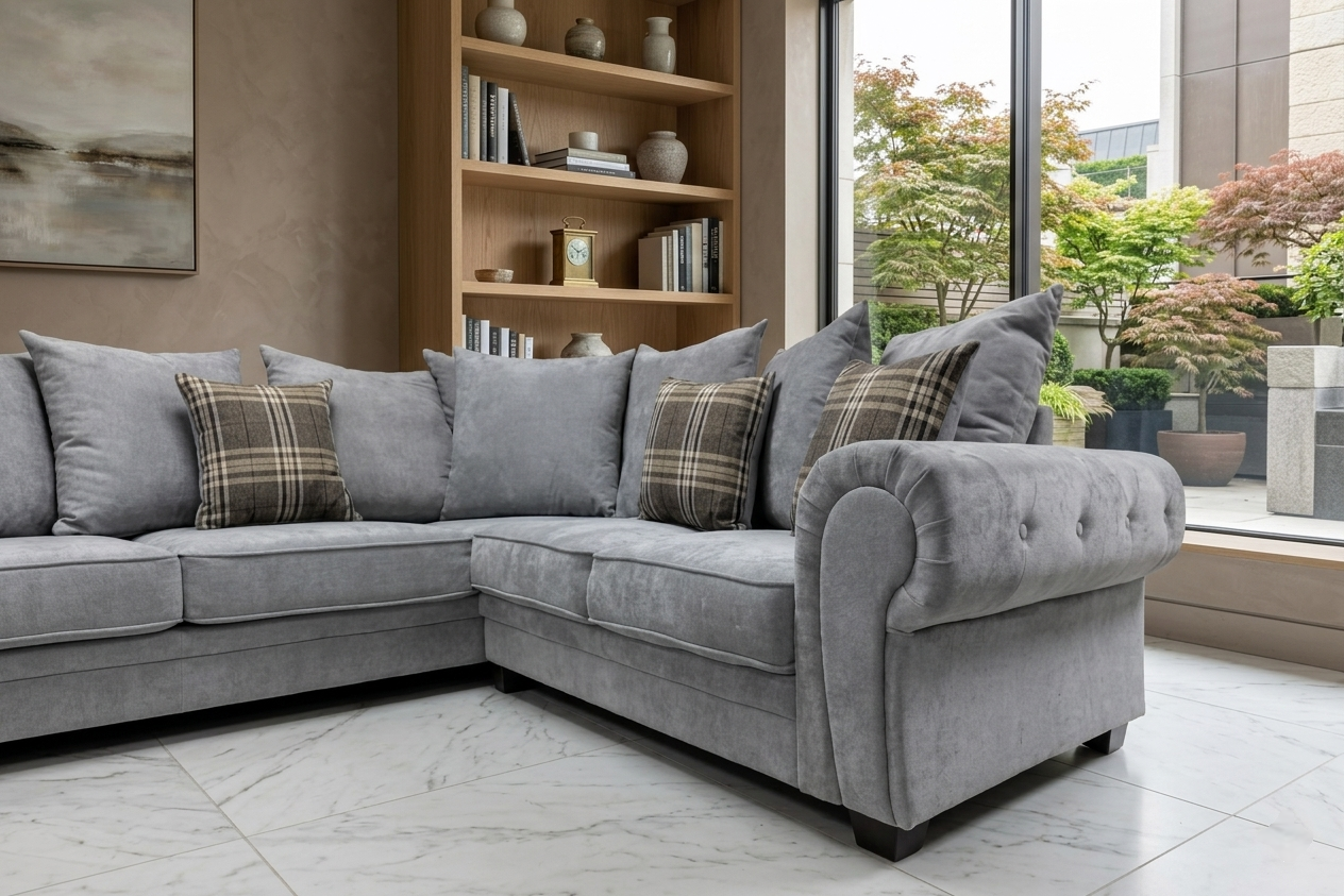 Verona Scatteredback Fabric Sofa Set