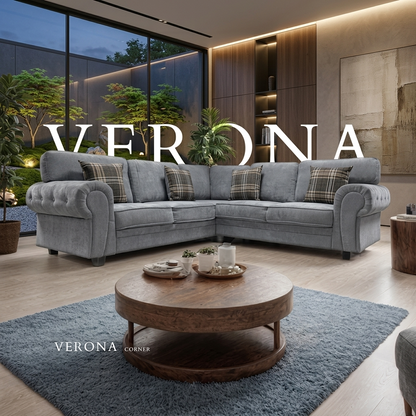 Verona Fullback Fabric Sofa Set