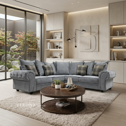 Verona Scatteredback Fabric Sofa Set