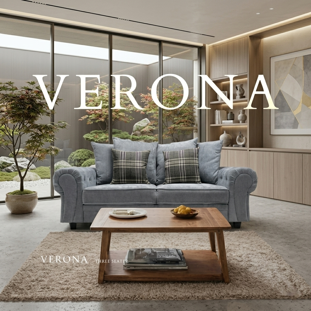 Verona Scatteredback Fabric Sofa Set