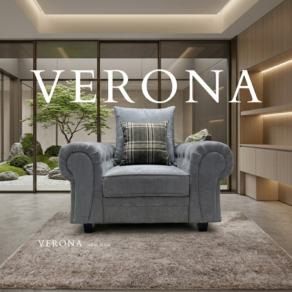 Verona Scatteredback Fabric Sofa Set