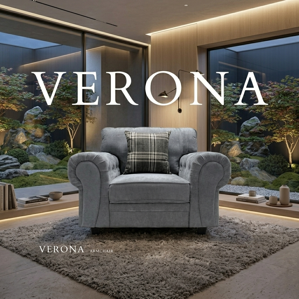 Verona Fullback Fabric Sofa Set