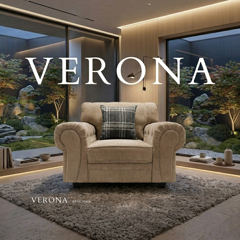 Verona Fullback Fabric Sofa Set