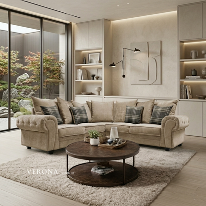 Verona Scatteredback Fabric Sofa Set