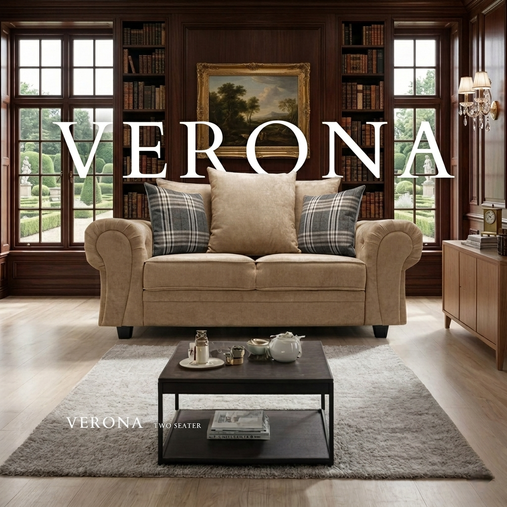 Verona Scatteredback Fabric Sofa Set