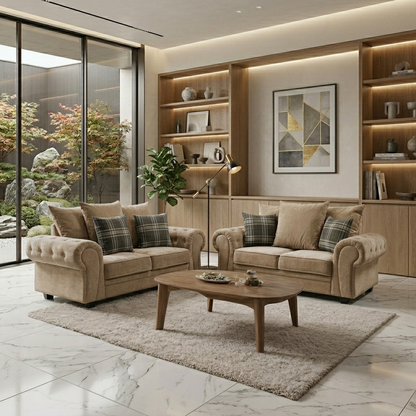 Verona Scatteredback Fabric Sofa Set