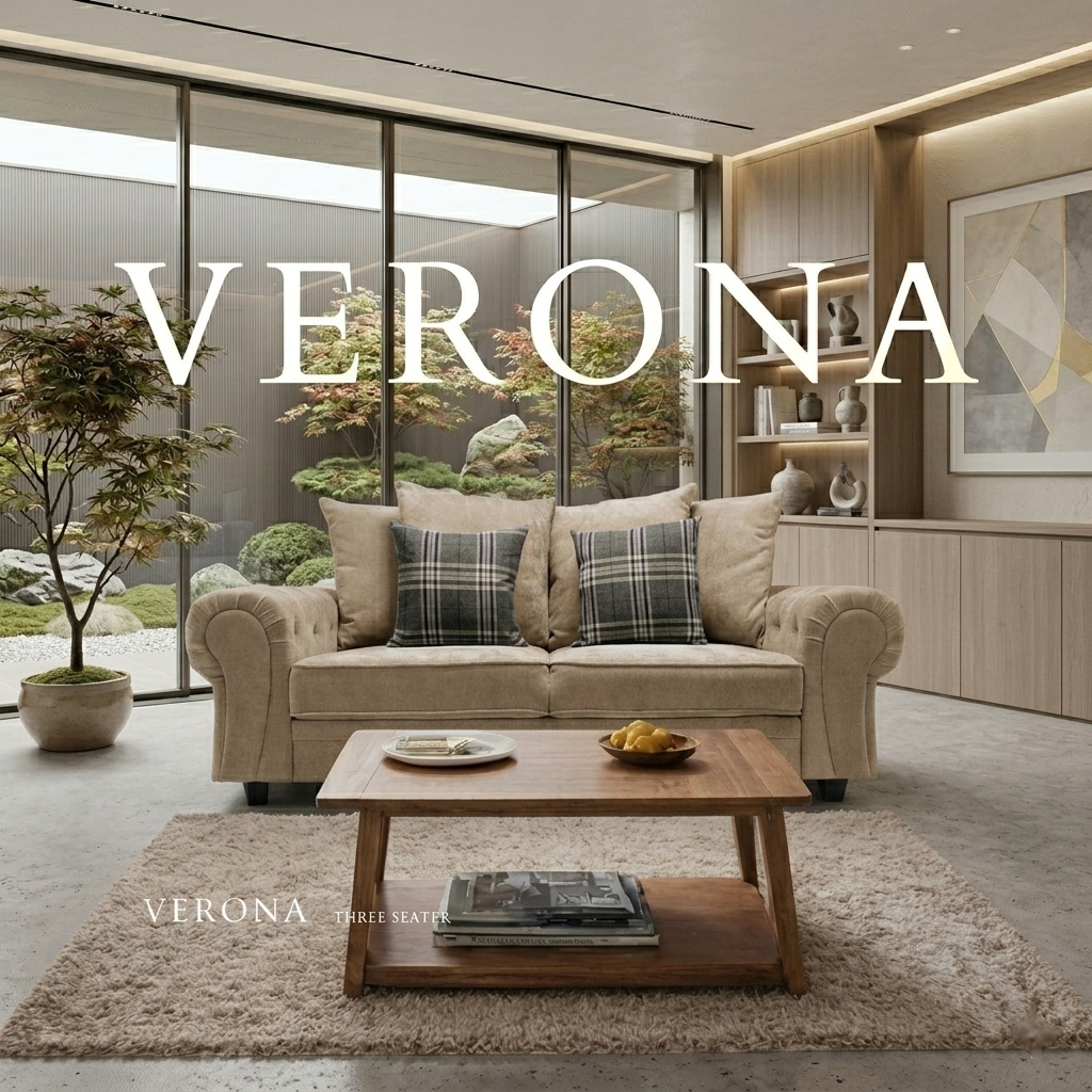 Verona Scatteredback Fabric Sofa Set