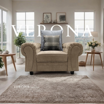 Verona Scatteredback Fabric Sofa Set