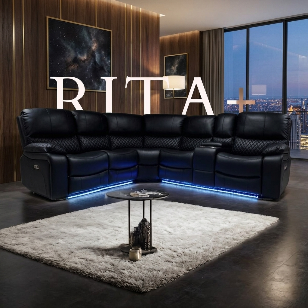 Rita Plus Leather Electric Recliner Sofa