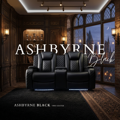 Ashbyrne Leather Electric Recliner Sofa