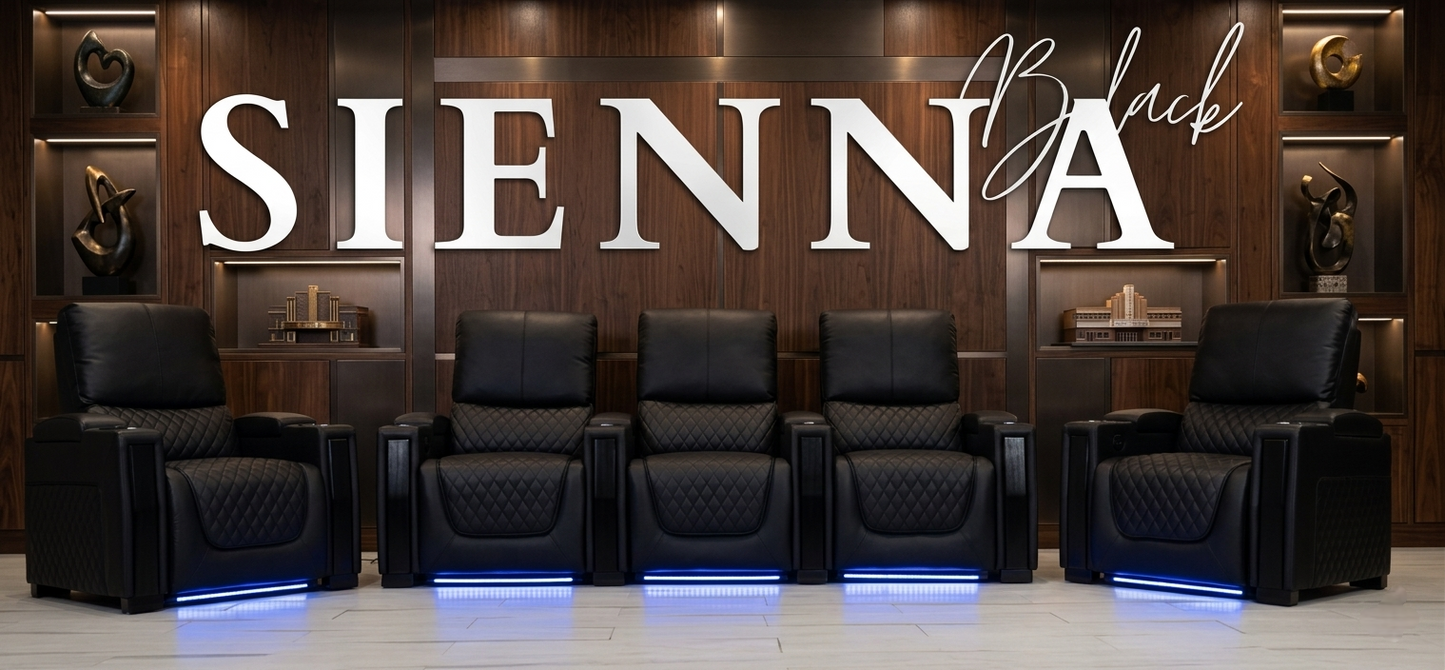 Sienna Air Leather Electric Recliner Sofa