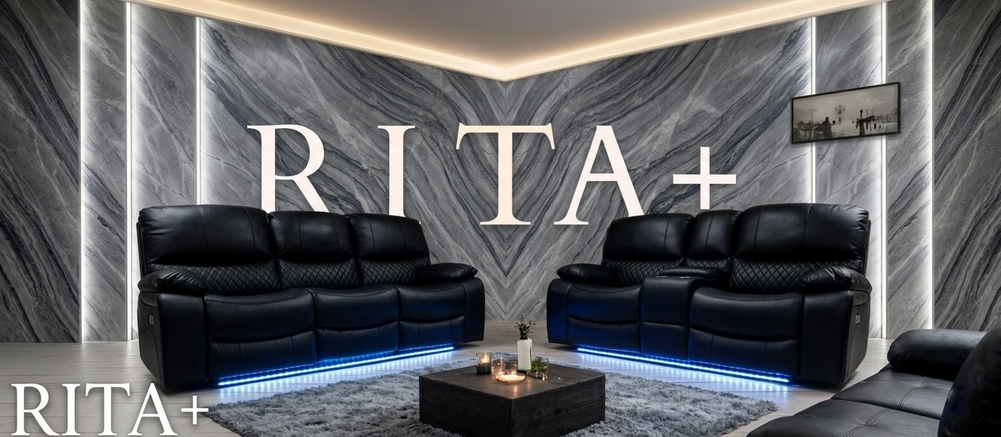 Rita Plus Leather Electric Recliner Sofa