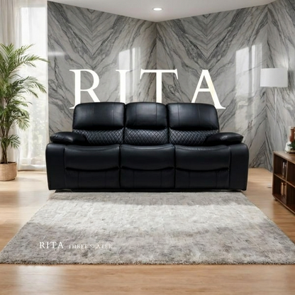 Rita Leather Manual Recliner Sofa