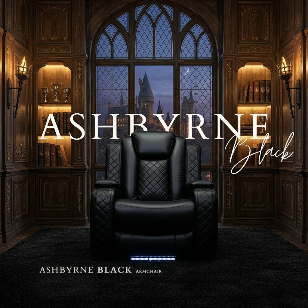 Ashbyrne Leather Electric Recliner Sofa