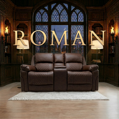 Roman Air Leather Manual Recliner Sofa