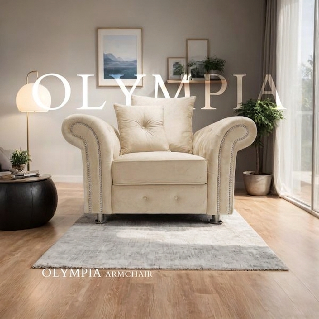 Olympia Scatterback Fabric Sofa