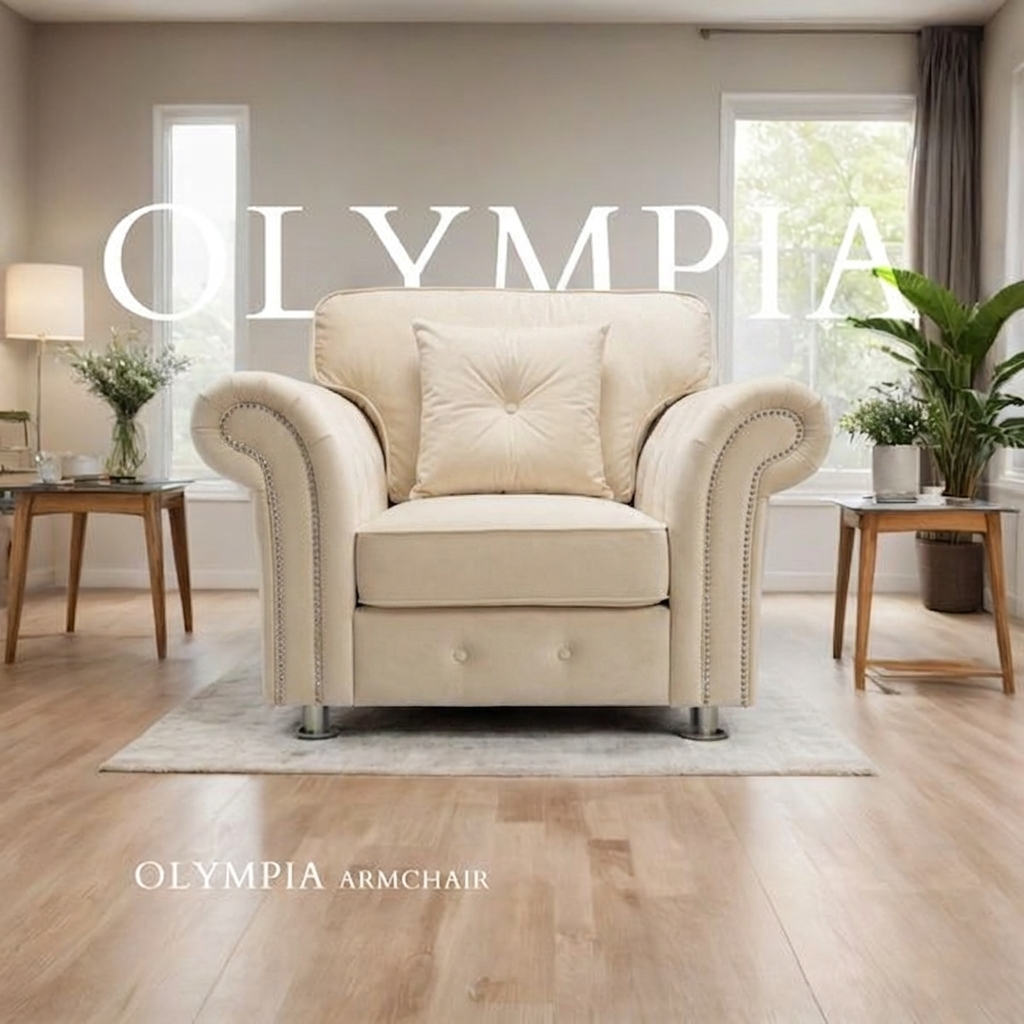 Olympia Fullback Fabric Sofa