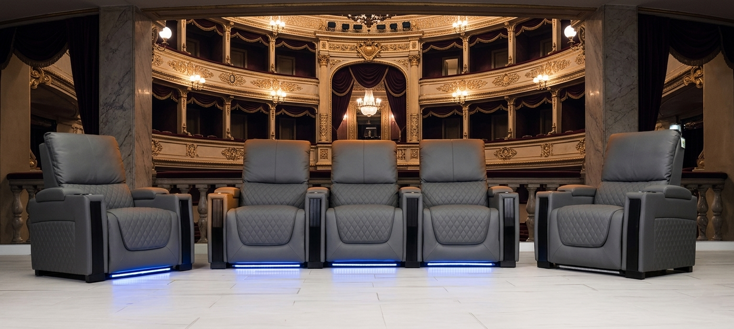 Sienna Air Leather Electric Recliner Sofa