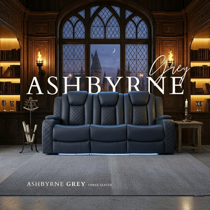 Ashbyrne Leather Electric Recliner Sofa