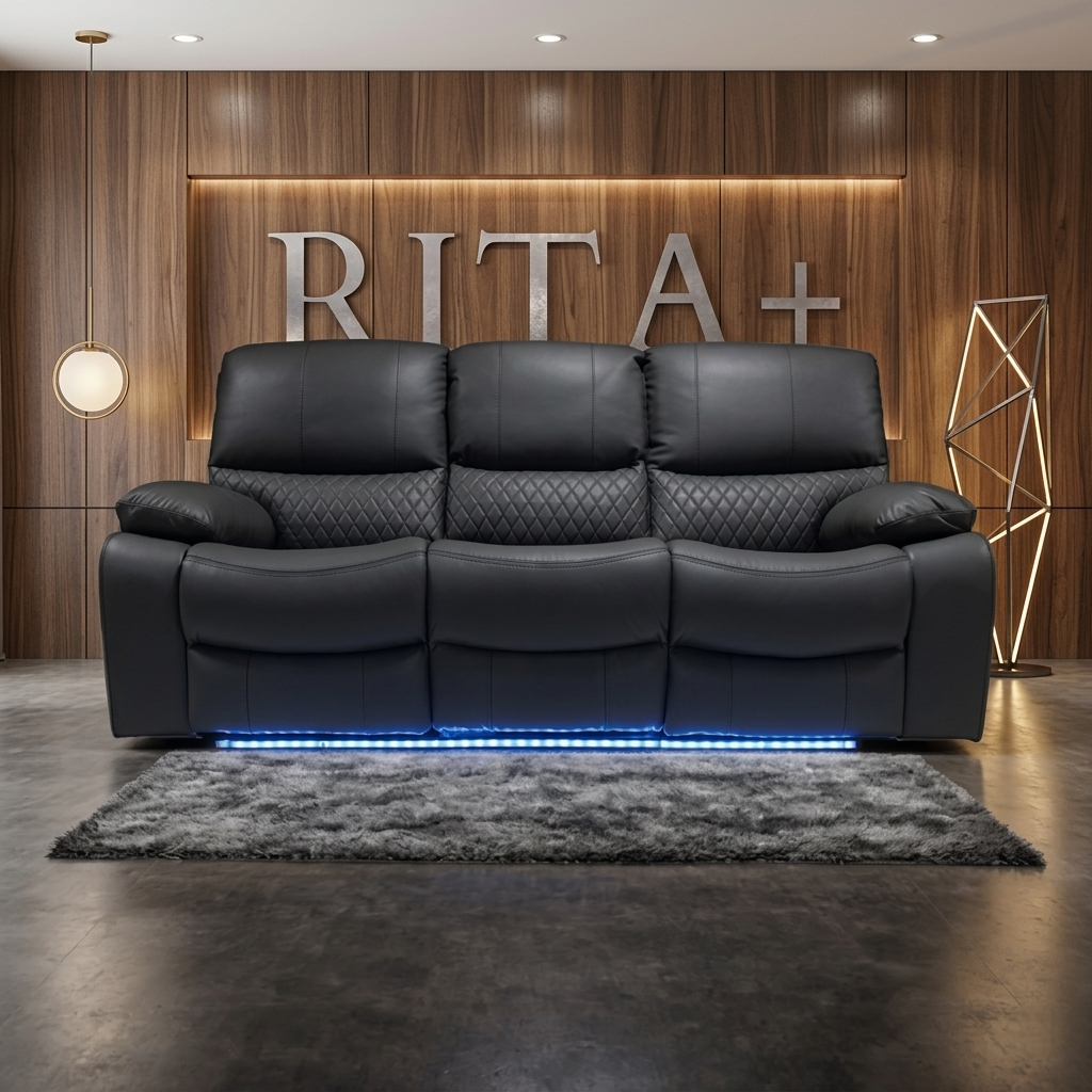 Rita Plus Leather Electric Recliner Sofa