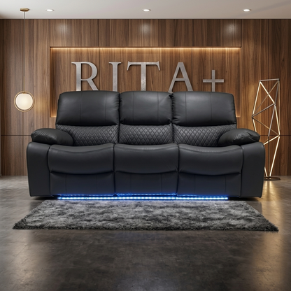 Rita Plus Leather Electric Recliner Sofa