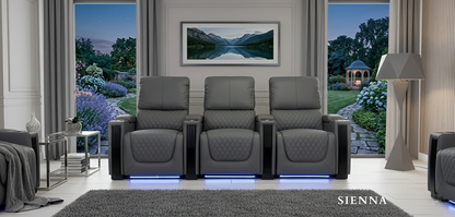 Sienna Air Leather Electric Recliner Sofa