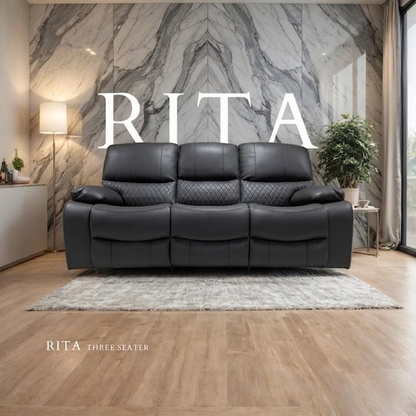 Rita Leather Manual Recliner Sofa