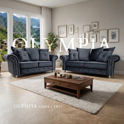 Olympia Scatterback Fabric Sofa
