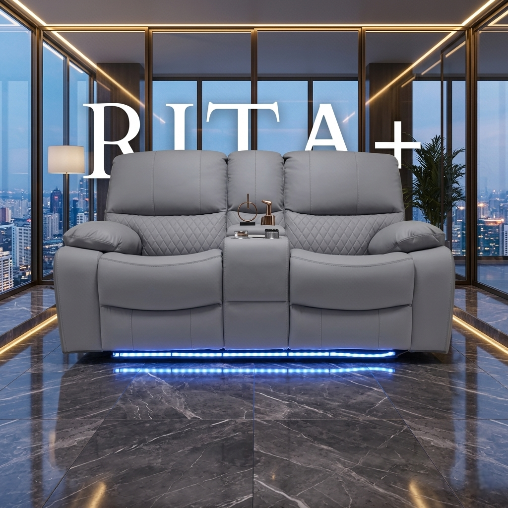 Rita Plus Leather Electric Recliner Sofa