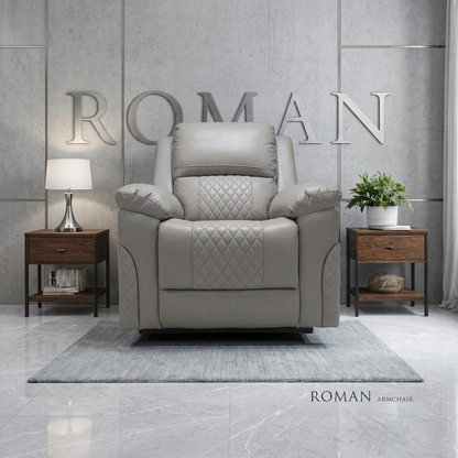Roman Air Leather Manual Recliner Sofa