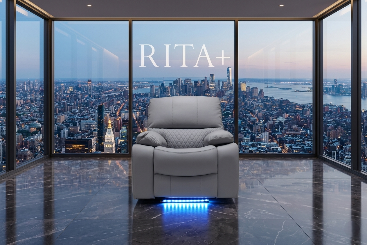 Rita Plus Leather Electric Recliner Sofa