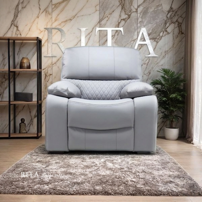 Rita Leather Manual Recliner Sofa