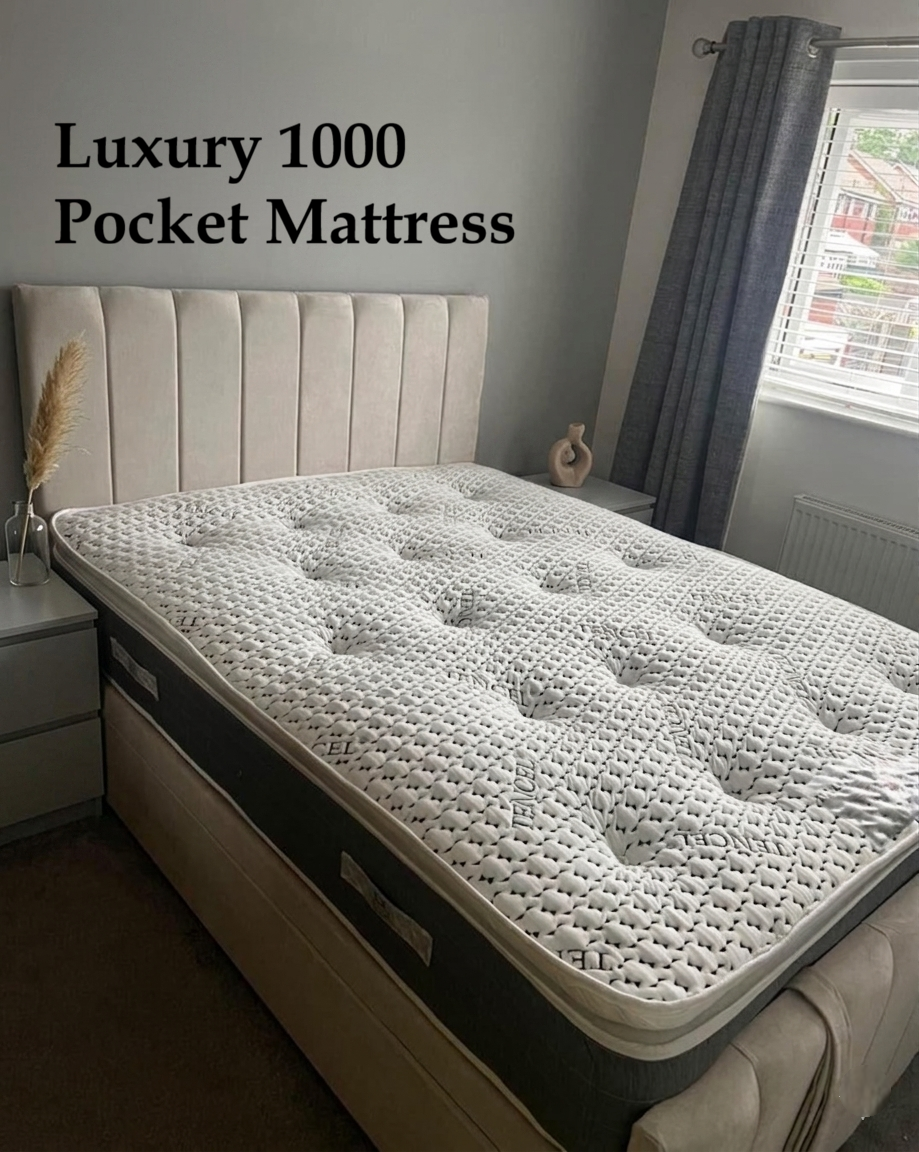 Hilton Cubed Headboard Divan Bed