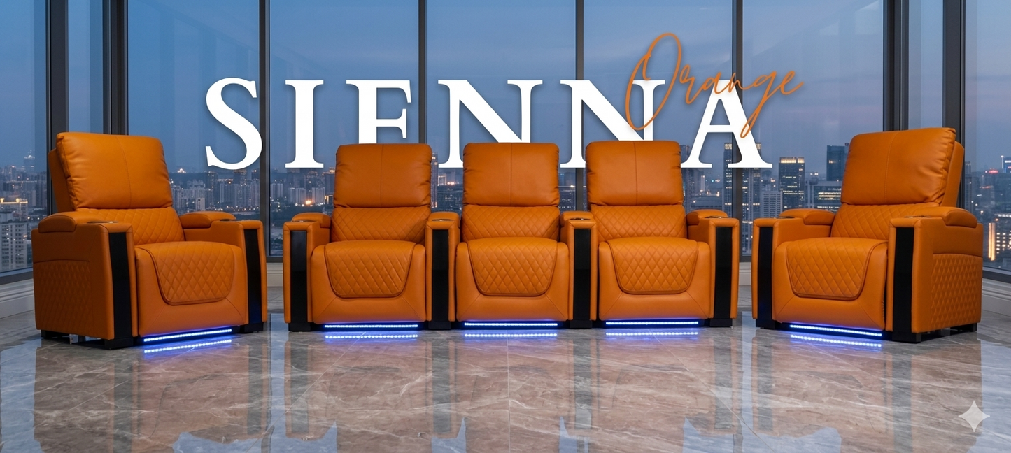 Sienna Air Leather Electric Recliner Sofa