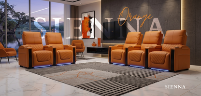 Sienna Air Leather Electric Recliner Sofa
