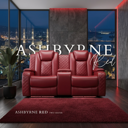 Ashbyrne Leather Electric Recliner Sofa