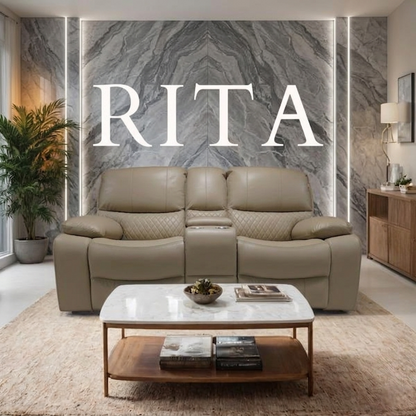 Rita Leather Manual Recliner Sofa