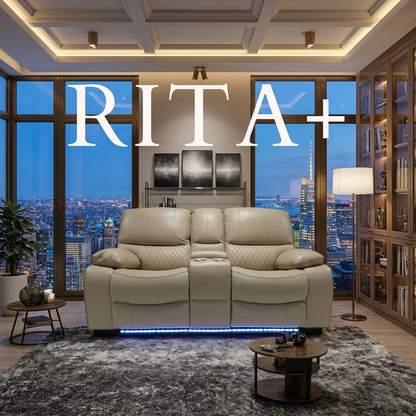 Rita Plus Leather Electric Recliner Sofa