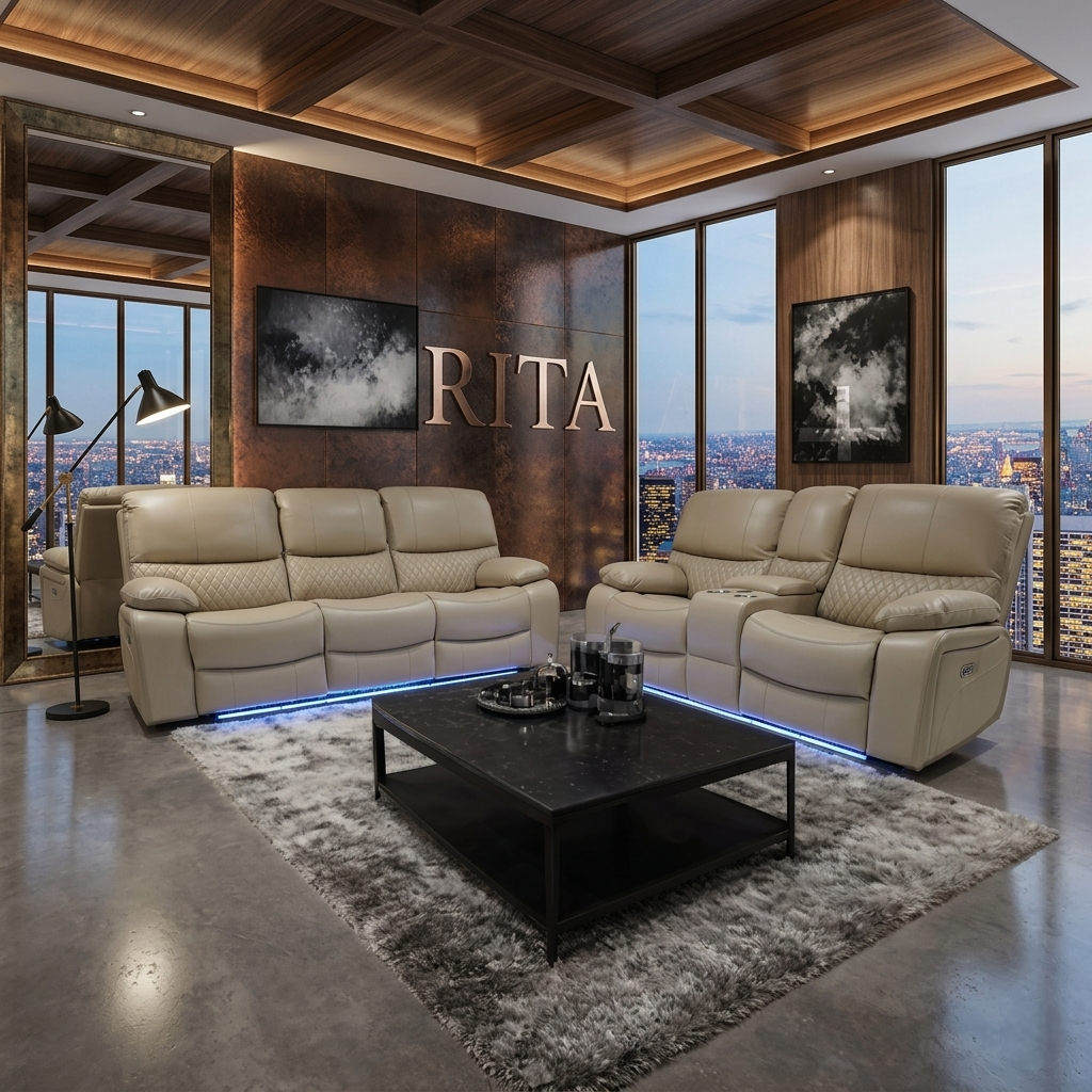 Rita Plus Leather Electric Recliner Sofa
