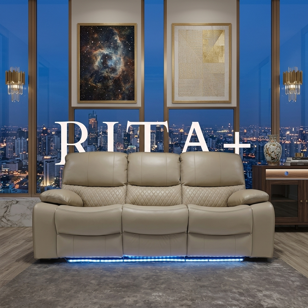 Rita Plus Leather Electric Recliner Sofa