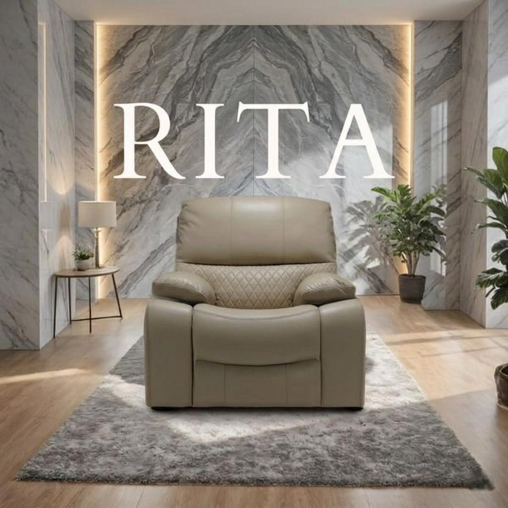 Rita Leather Manual Recliner Sofa