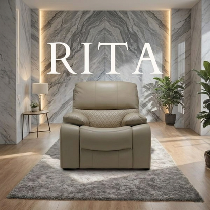 Rita Leather Manual Recliner Sofa