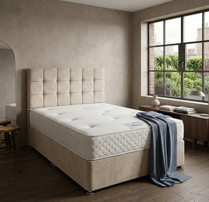 Hilton Cubed Headboard Divan Bed