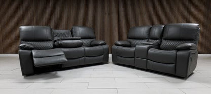 Rita Leather Manual Recliner Sofa