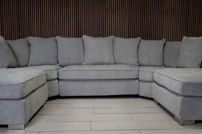 Easton Scatterback U Shape Fabric Sofa