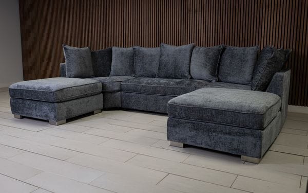 Easton Scatterback U Shape Fabric Sofa