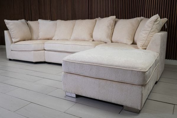 Easton Scatterback U Shape Fabric Sofa
