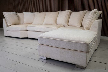 Easton Scatterback U Shape Fabric Sofa
